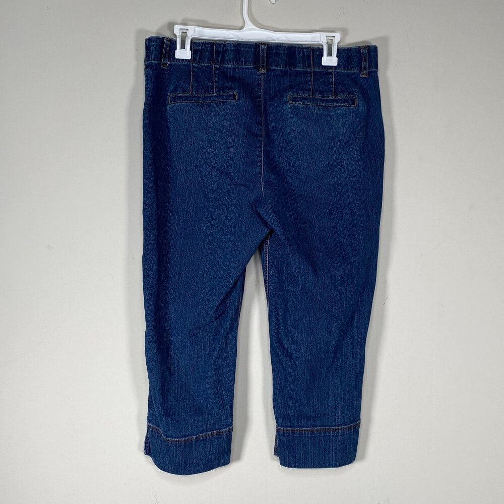 Gloria Vanderbilt Capri Denim Jeans Women's 12 Mid Rise Blue Casual Pants - Picture 2 of 14